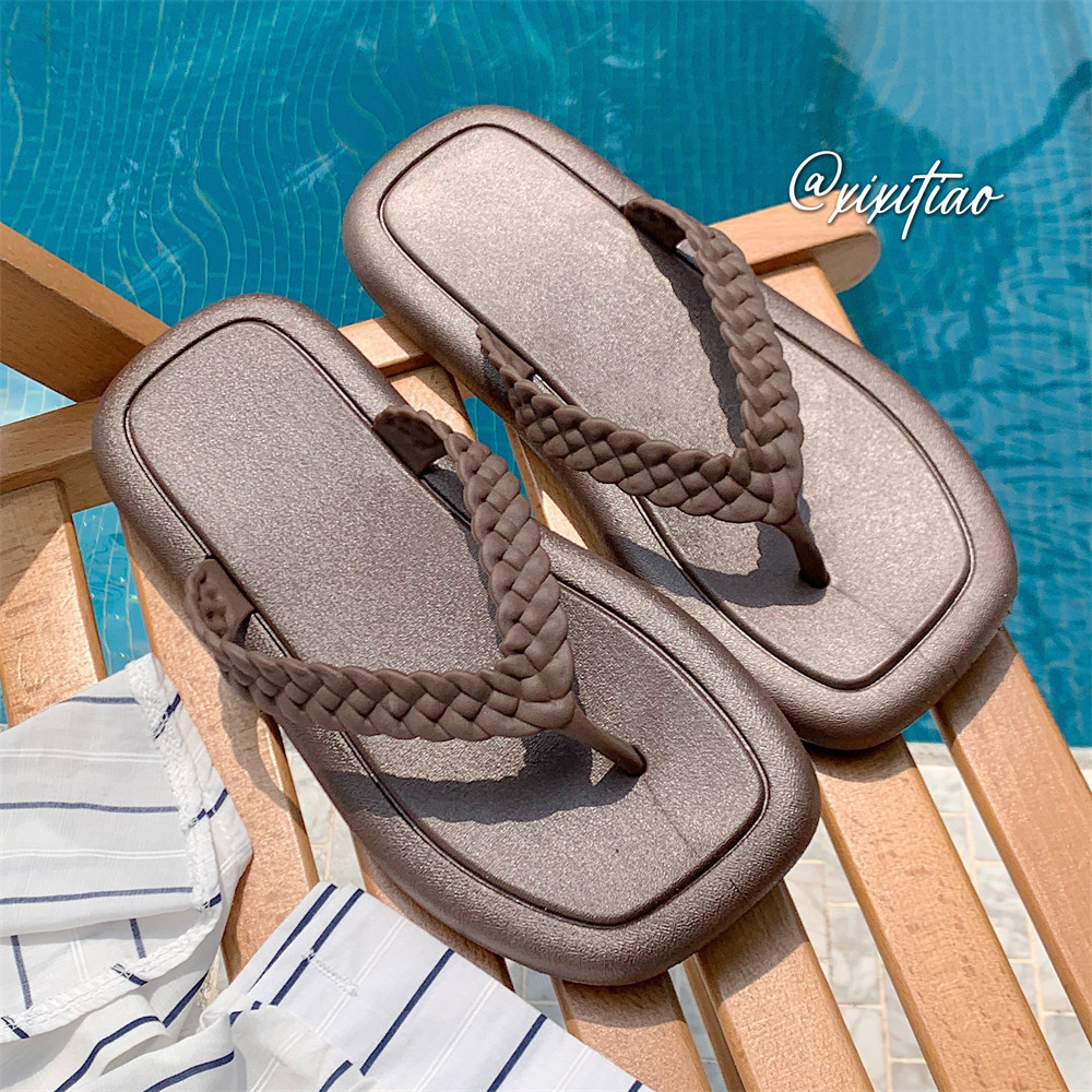 细细条 人字拖女夏季ins韩系简约百搭外穿防滑平底沙滩夹脚凉拖鞋,淘宝优惠券,粉丝福利购,淘宝优惠卷