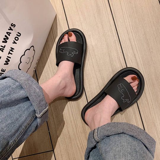 Thin strips women's summer cute cartoon home indoor slippers