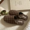 Thin Japanese style home fabric floor shoes for women