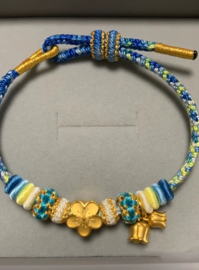 梵高星空手工编绳diy半成品精工手绳可穿转运珠珠子孔径大于3毫米