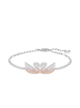 渐变色天鹅手链手镯项链女轻奢小众高级感锁骨链送女友情人礼物