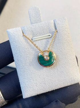 小众设计感护身符贝母项链