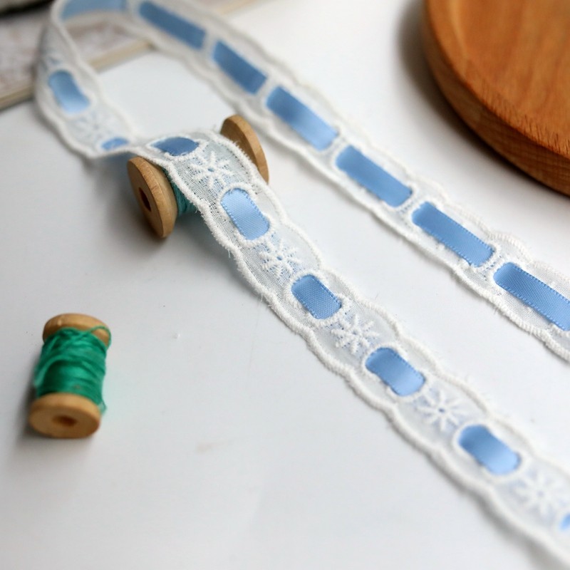 白色纯棉布刺绣穿丝带蕾丝花边diy服装裙边衣边腰带手工装饰辅料,淘宝优惠券,粉丝福利购,淘宝优惠卷