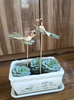 玉米叶与乌拉草完美结合手工编制