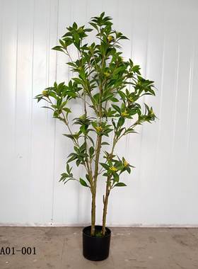 仿真海岛春花漆木树绿植盆栽室内