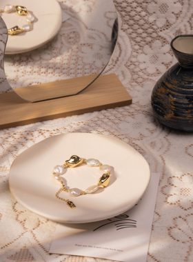 首饰定制天然巴洛克珍珠个性手链