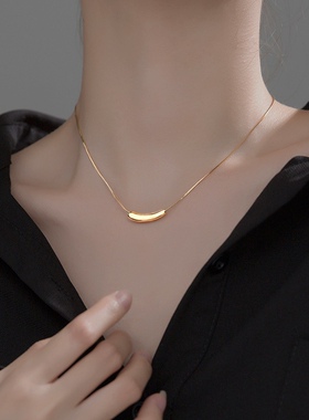 新款爆款钛钢项链女轻奢气质毛衣链不掉色百搭锁骨链颈链潮流网红