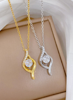 轻奢极简风气质项链女新款锁骨链轻奢百搭小众设计高级感闺蜜网红