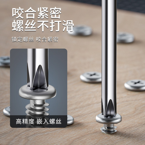 德力西十字螺丝刀套装S2平口一字梅花工具维修小起子高硬度改锥 - 图2