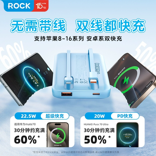 [Power Bank 3C Сертификация может использоваться на самолете] Новая модель Doraemon 2025 поставляется с двойной проводной 20000 мАч.