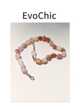 天然极光玛瑙项链彩色项链