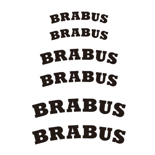 巴博斯C级G级M级S级卡钳贴纸 BRABUS 奔驰卡钳改装巴博斯卡钳贴纸 - 图0