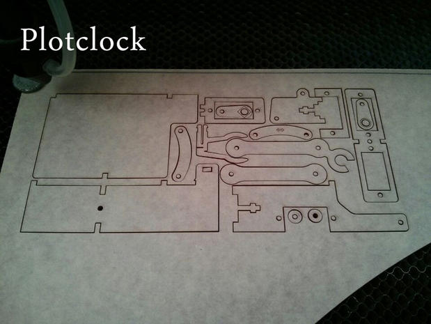 Plotclock小贱钟机械手开源写字绘图DIY机器人创客适合arduino用 - 图2