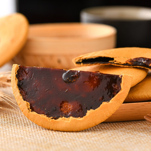 红糖肚脐饼200克潮汕特产番薯饼网红零食小吃包邮双炉饼年货手信 - 图1
