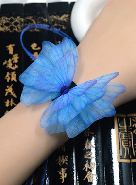 新中式蝴蝶手链设计感小众高级感灵动手带手腕花仙气复古手绳手饰
