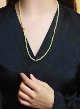 多圈珠链若羌黄口料多用款设计