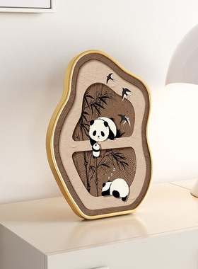 奶油风餐厅桌面摆画治愈系客厅装饰画摆件房间卧室床头柜墙壁挂画