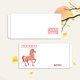 10 copies of the zodiac horse envelope can be sent and shipped