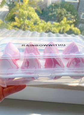 8个亚克力粉扑晾晒支架子化妆蛋