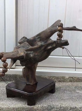 四川乌木打磨自然一物一拍摆件