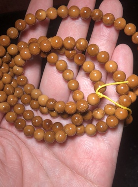 库克手串圆珠6mm108颗男女款菩提文玩佛珠念珠项链手持收藏饰品