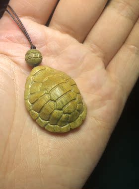 精品绿檀木百乐圣檀木作精雕刻富甲一方手把件小礼品手机链包包挂