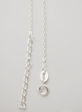 灵动风羽毛925银送对象短项链