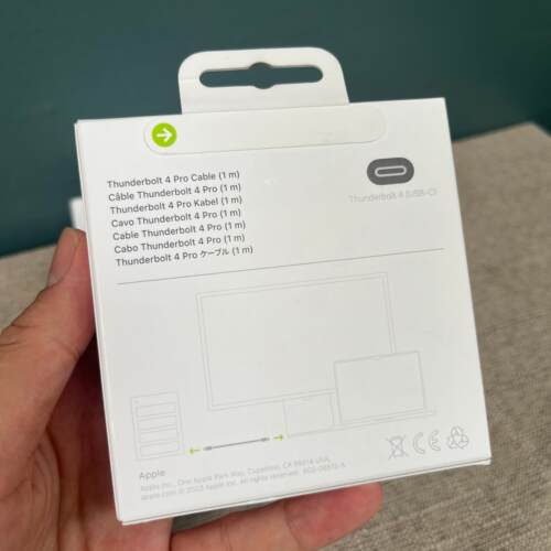 苹果 雷雳4 USB-C Pro 连接线 1米 雷电4pro高速传输线国行全新 - 图0