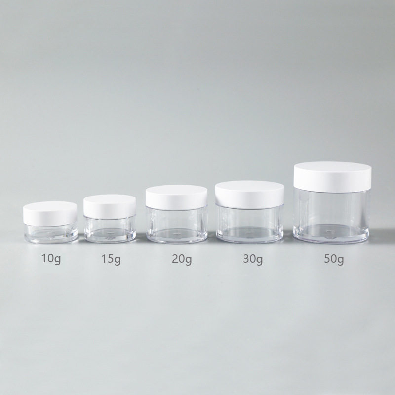 高档厚壁高透PS面霜盒眼霜膏霜广口瓶分装化妆品分装瓶试用装便携,淘宝优惠券,粉丝福利购,淘宝优惠卷