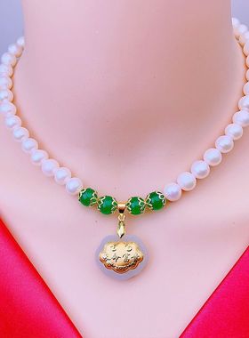 今年流行的珍珠项链金镶