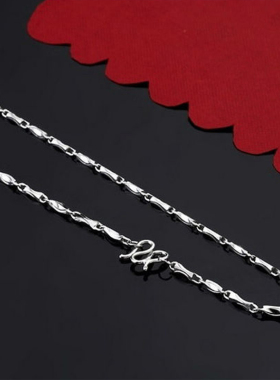 纯银元宝项链男女款七夕礼物现货