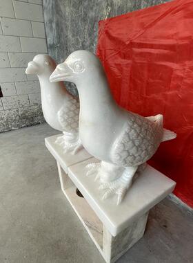 石雕鸽子和平鸽信鸽摆件礼品鸽子