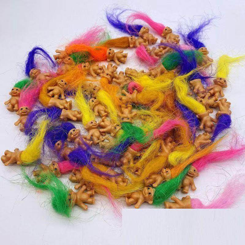 魔发精灵公仔迷你长发小丑娃毛孩塑料扭蛋巨魔娃娃摆件玩偶小玩具,淘宝优惠券,粉丝福利购,淘宝优惠卷