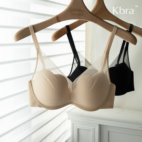 Kbra明星同款 玫瑰杯无痕内衣女小胸聚拢显大性感无钢圈下垂文胸 - 图2