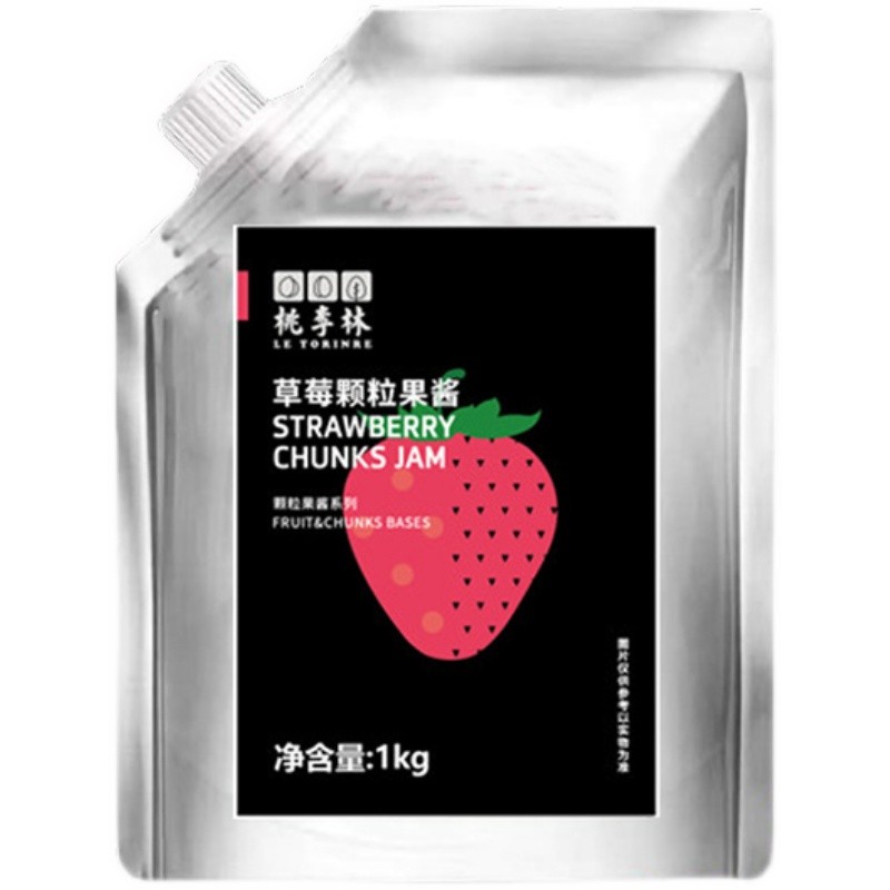 桃李林水蜜桃果酱果蓉1kg商用桃乌龙蜜桃果蓉奶茶店专用日世天富 - 图3