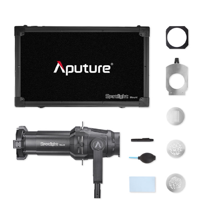 Aputure/爱图仕 Spotlight 19 26 36度调焦聚光筒套件创意造型轮廓摄影布光灯三层切光束光筒投影造型插片_虎窝淘