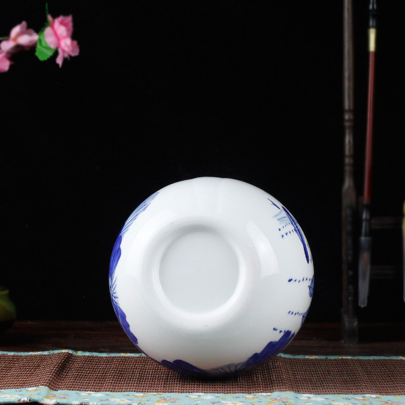 景德镇陶瓷 现代简约创意花瓶小号 客厅干花插花器餐桌装饰品摆件,淘宝优惠券,粉丝福利购,淘宝优惠卷