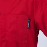 Рабочая одежда летнего шеф-повара Тонкий стиль дышащий сетчатой ​​сеть. Одежда с короткими рукавами.