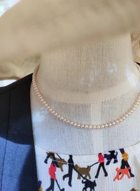 随想手作925银天然淡水珍珠近圆