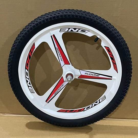 儿童自行车轮镁铝合金一体轮组山地车轮毂整套12-14-20-26寸通用