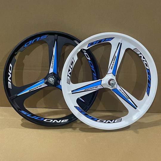 儿童自行车轮镁铝合金一体轮组山地车轮毂整套12-14-20-26寸通用