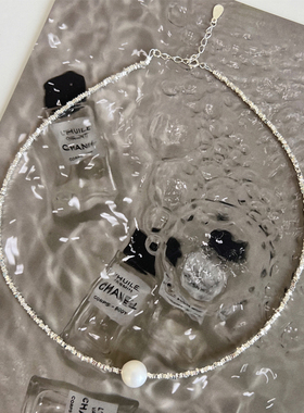 碎银子天然淡水珍珠项链