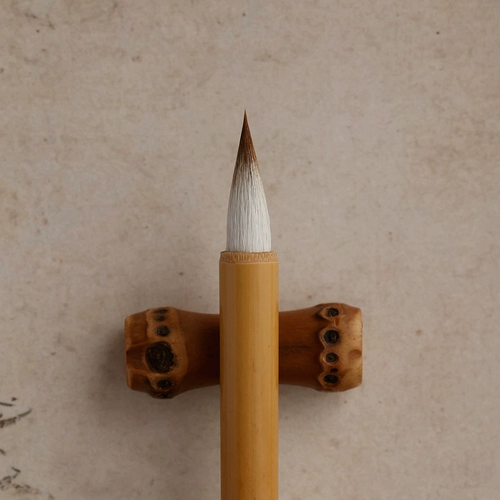 李小平 Biwi Studio Lingfei Jing Xiao Kai написала овцы -волков и малейшую кисть, чтобы скопировать Священные Писания Чунан Тан Бичжуанг