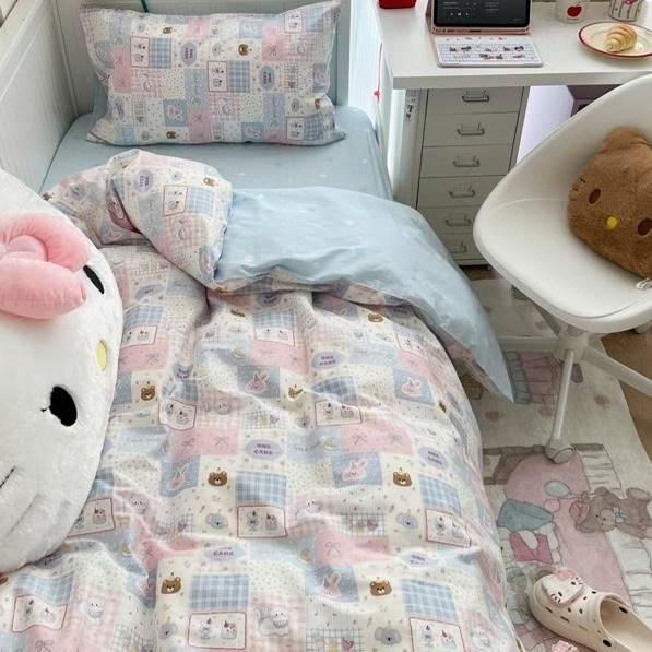 Combed cotton three-piece set four-piece set