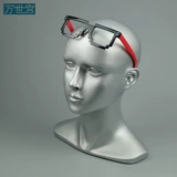 Стеклянный манекен головы, медицинская маска, шапка, 56см