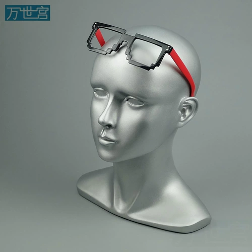 Стеклянный манекен головы, медицинская маска, шапка, 56см