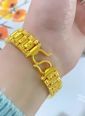 金包银手表手链米字坦克手串