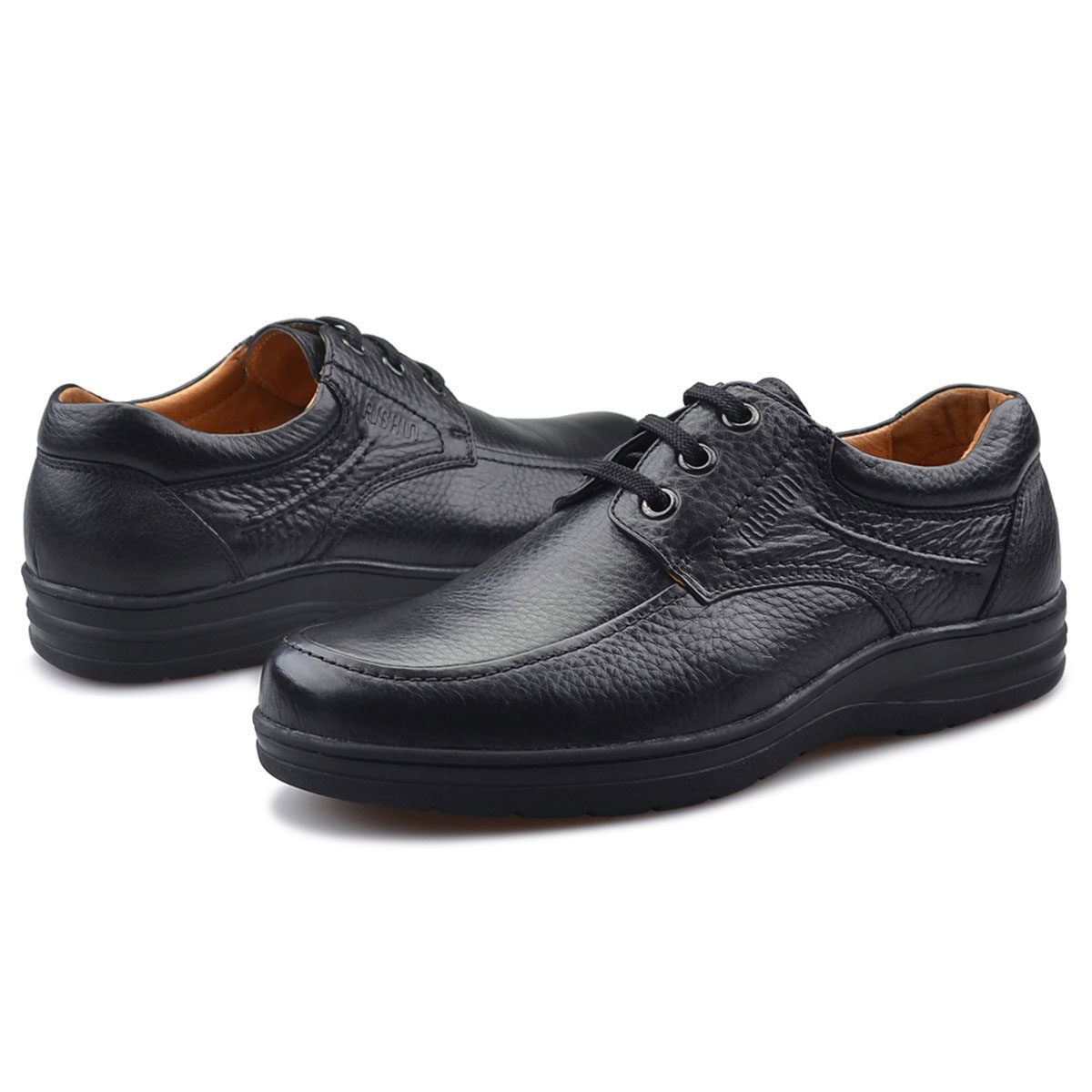 Rishun/日顺皇男鞋日常休闲皮鞋牛皮系带特大码男鞋44 45 46 47码,淘宝优惠券,粉丝福利购,淘宝优惠卷