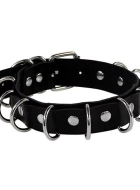 摇滚朋克项链铆钉项圈PU皮女颈带choker脖子颈链锁骨链哥特饰品