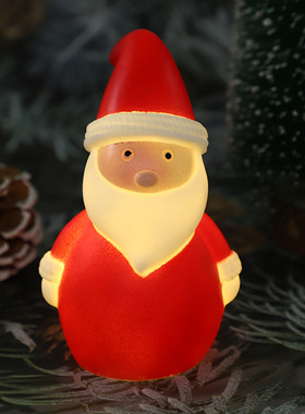 创意圣诞老人发光玩具精美小夜灯家居摆件网红风个性氛围灯小礼品